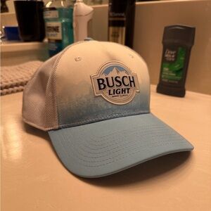 Busch Light Blue and White Ross Chastain Cap